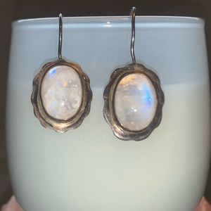 Sterling Silver Moonstone Earrings